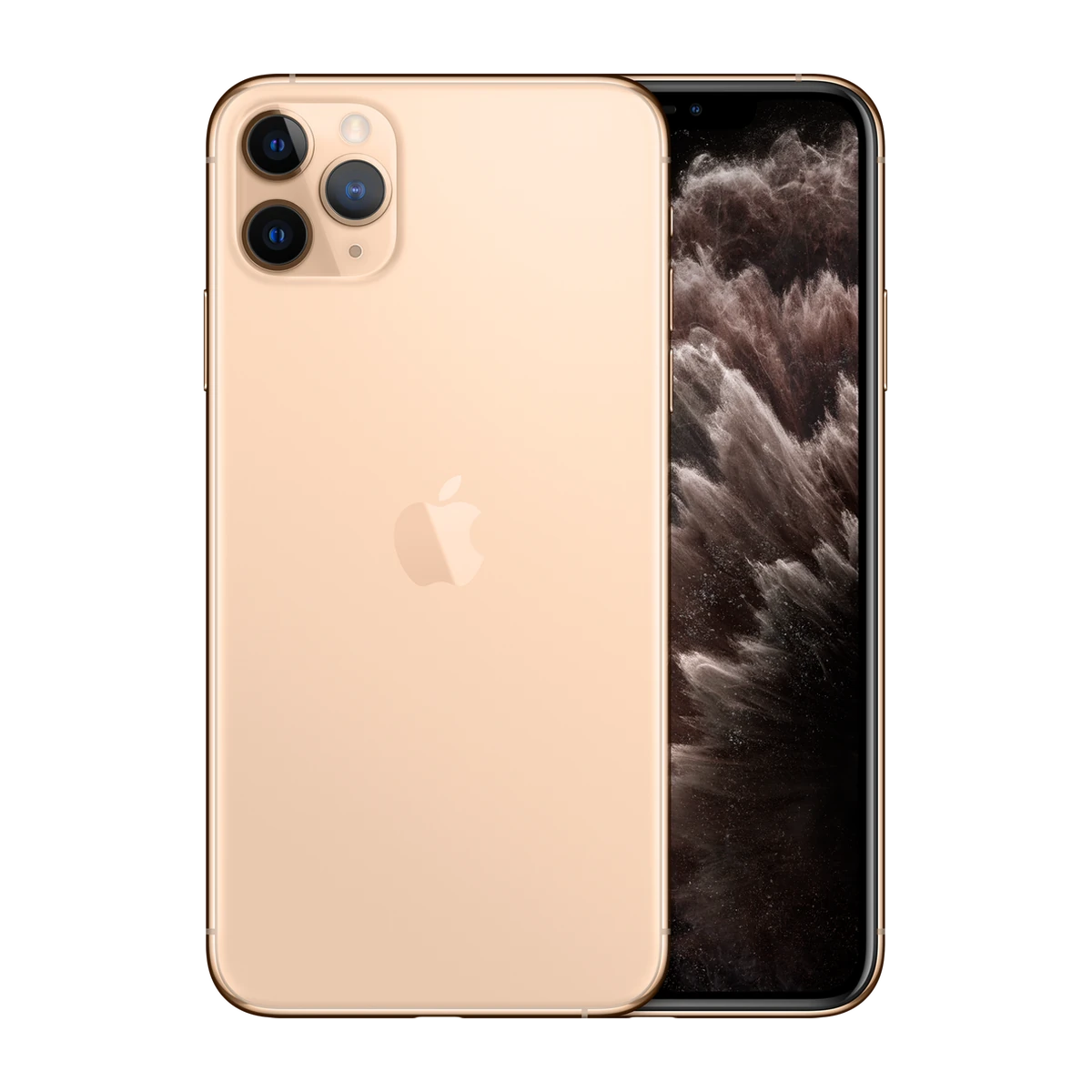 iPhone 11 Pro Max in Gold, exact-finish product view
