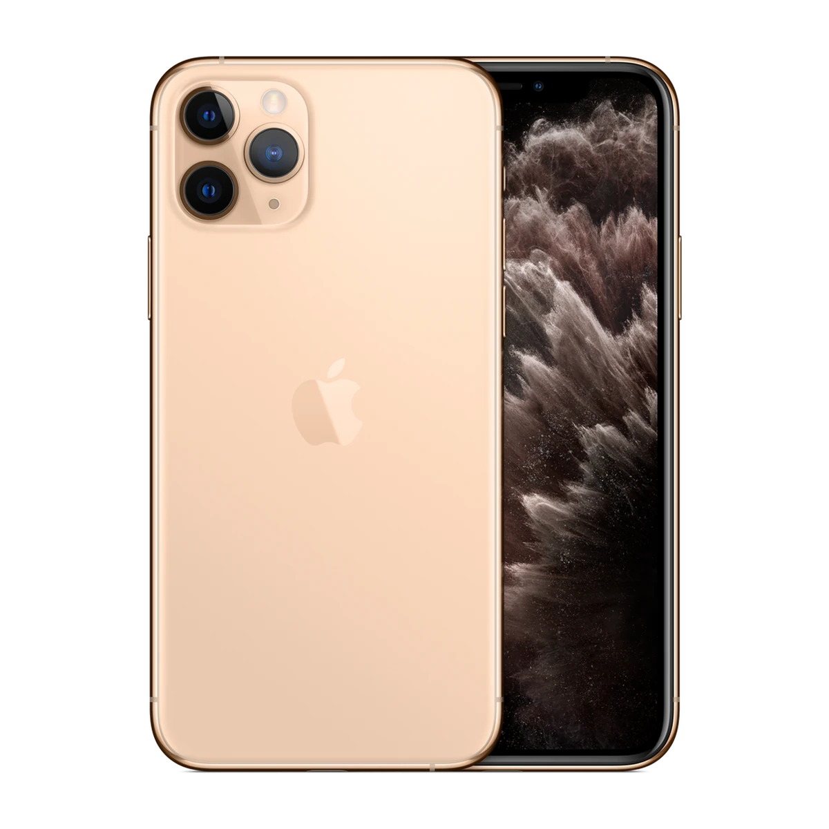 iPhone 11 Pro in Gold, exact-finish product view