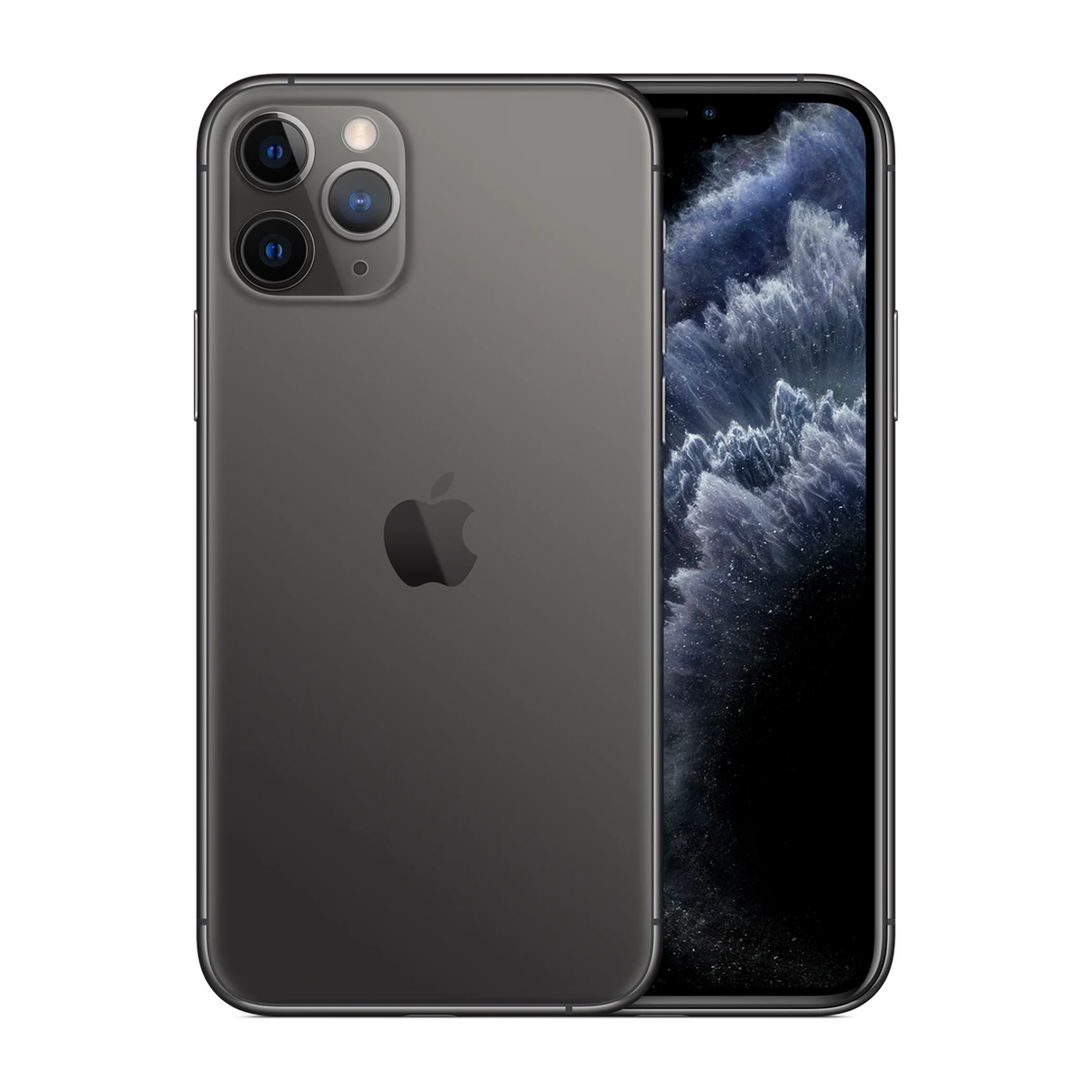 iPhone 11 Pro in Space Gray, exact-finish product view