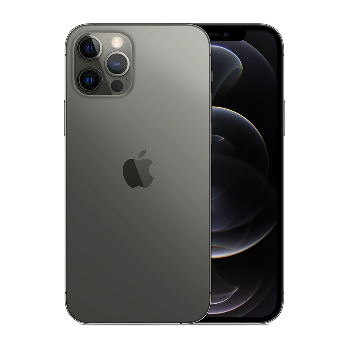 iPhone 12 Pro in Graphite, exact-finish product view