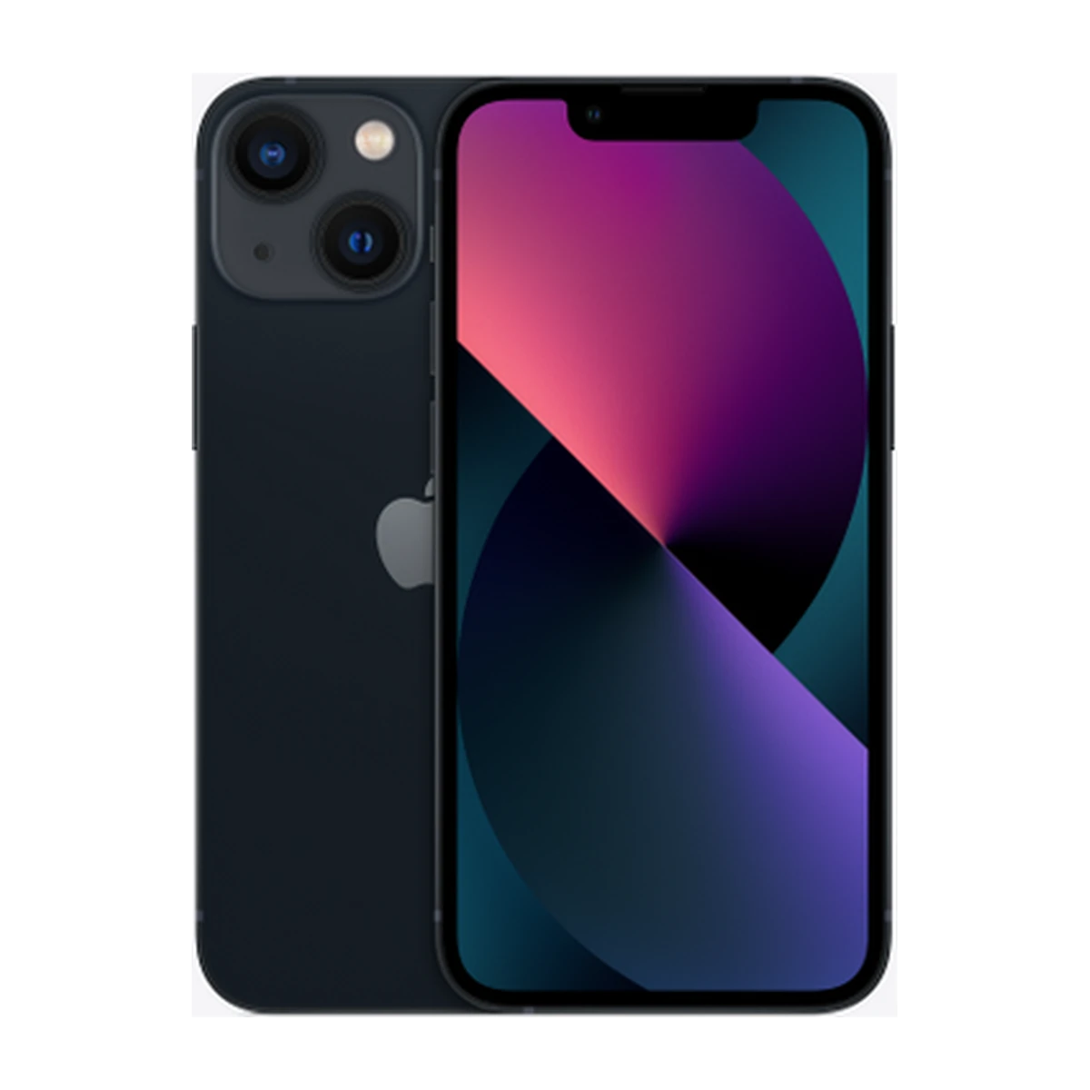 iPhone 13 mini in Midnight, exact-finish product view
