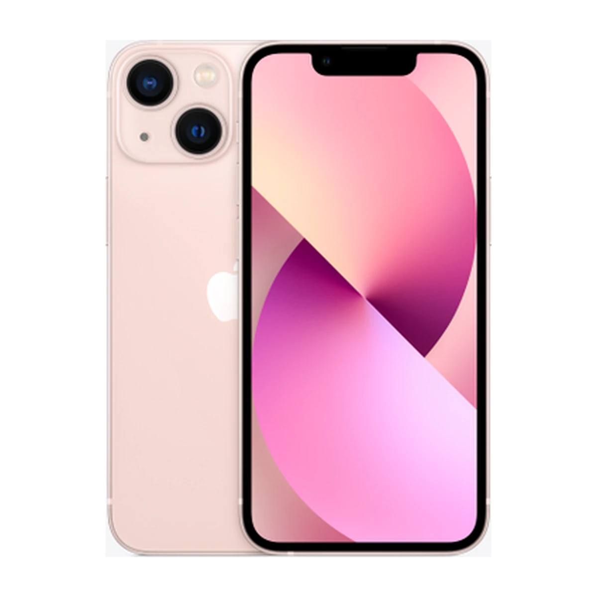 iPhone 13 mini in Pink, exact-finish product view