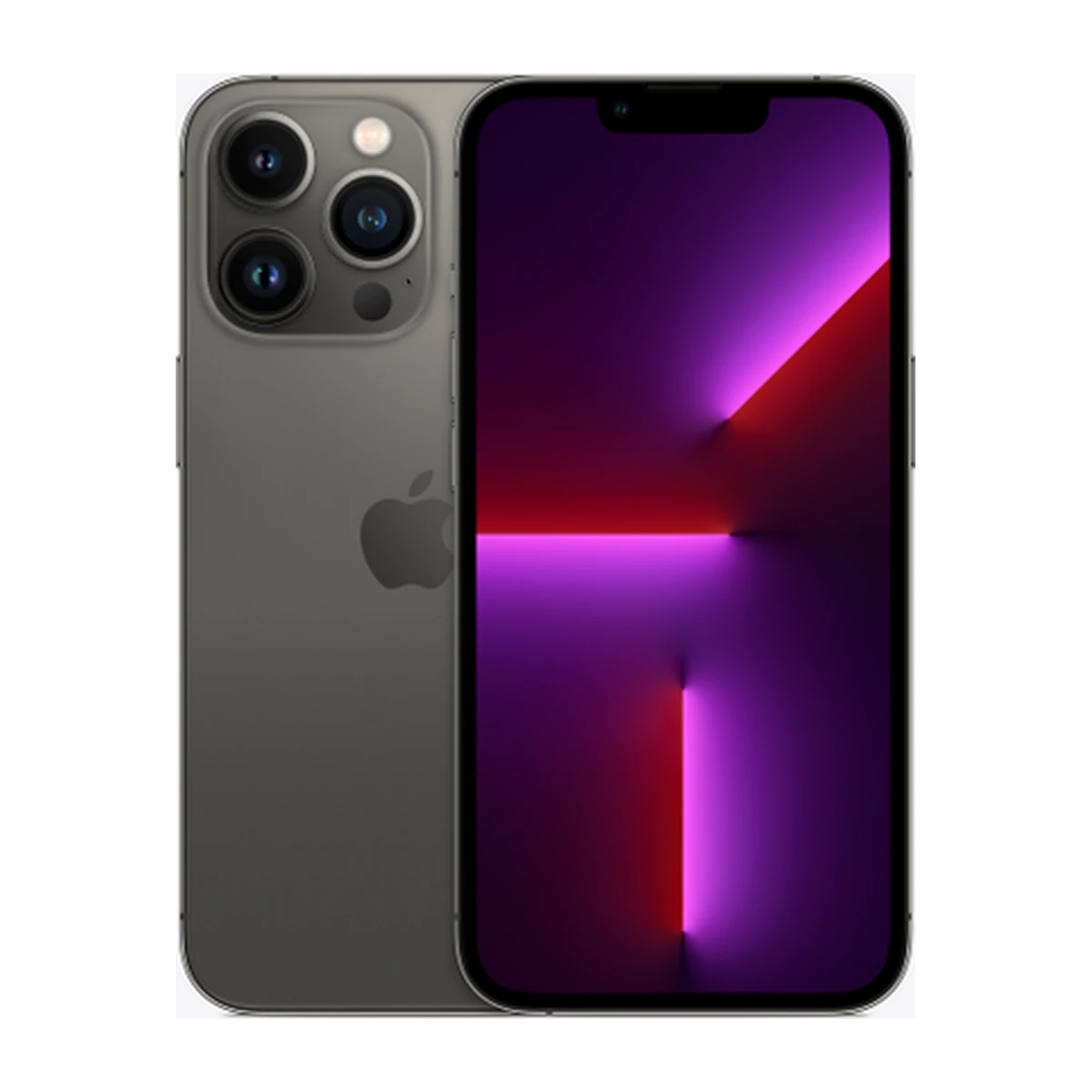 iPhone 13 Pro in Graphite, exact-finish product view