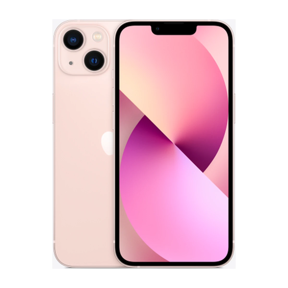 iPhone 13 in Pink, exact-finish product view