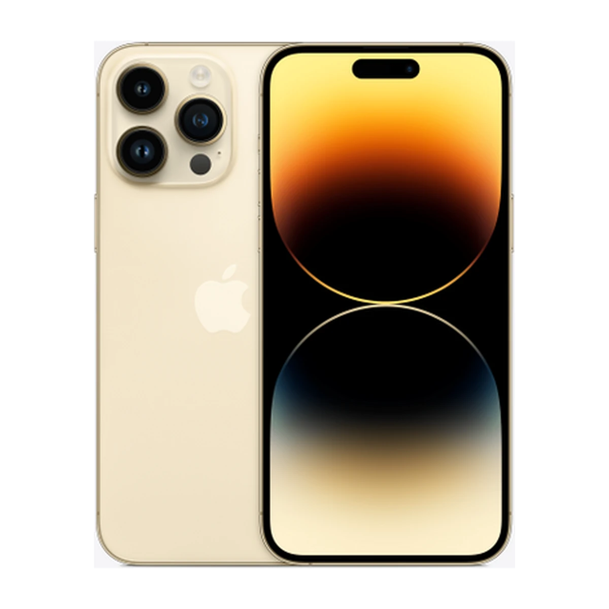 iPhone 14 Pro Max in Gold, exact-finish product view