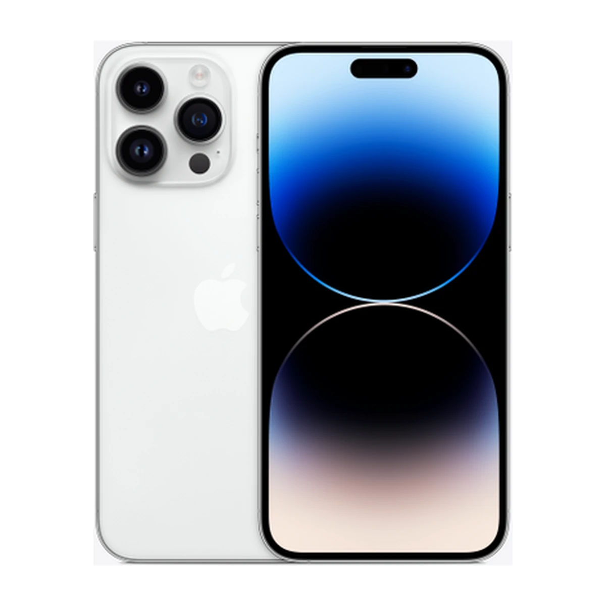 iPhone 14 Pro Max in Silver, exact-finish product view