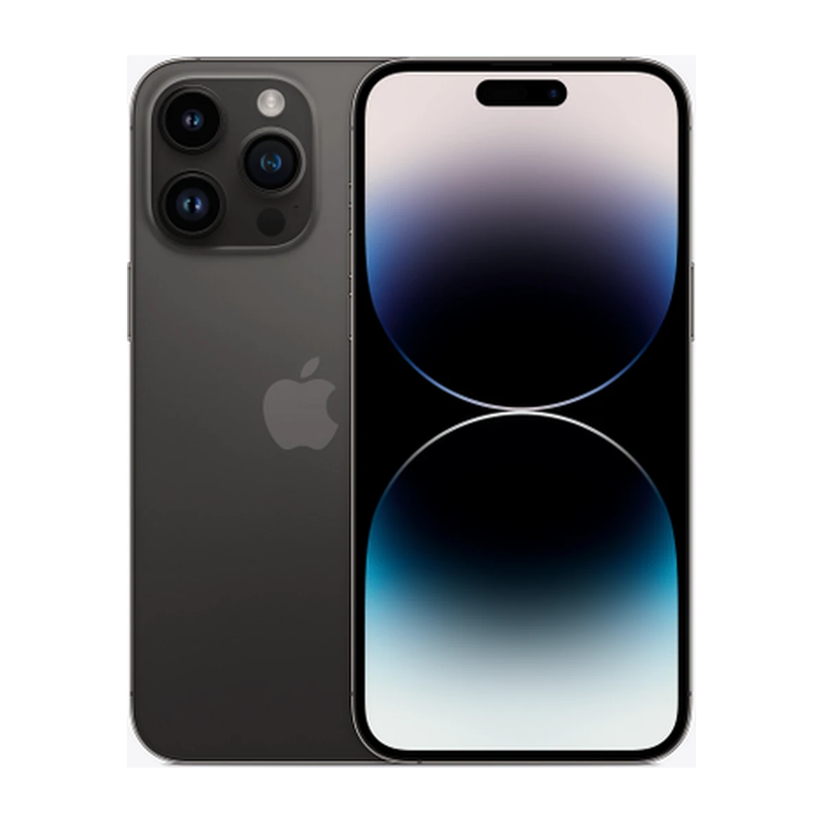 iPhone 14 Pro Max in Space Black, exact-finish product view