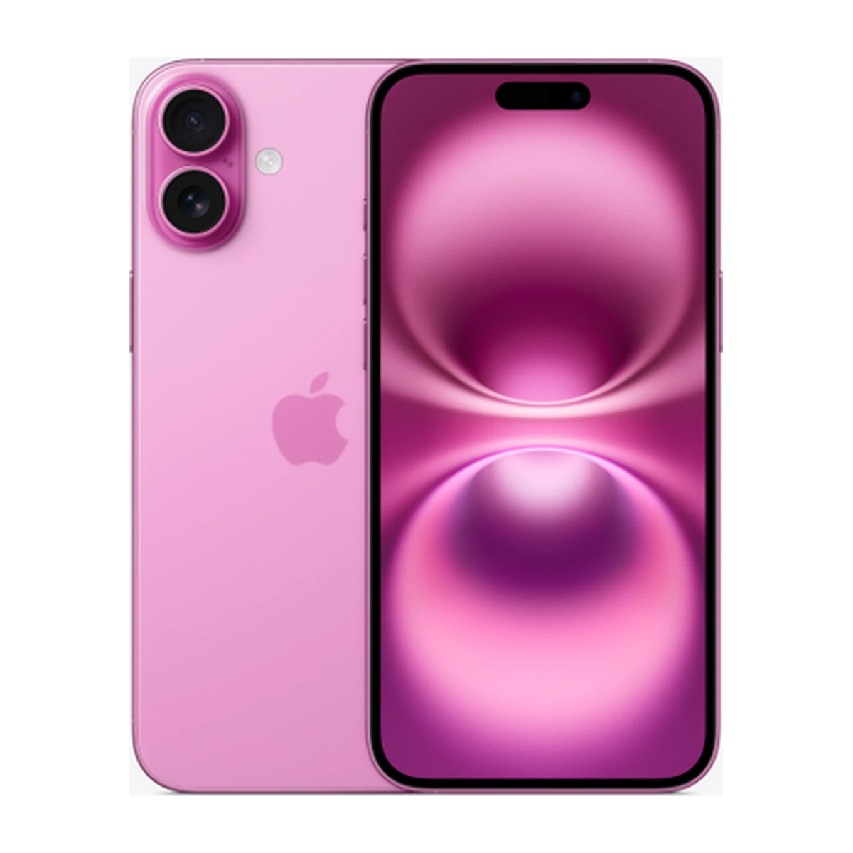 iPhone 16 Plus in Pink, exact-finish product view