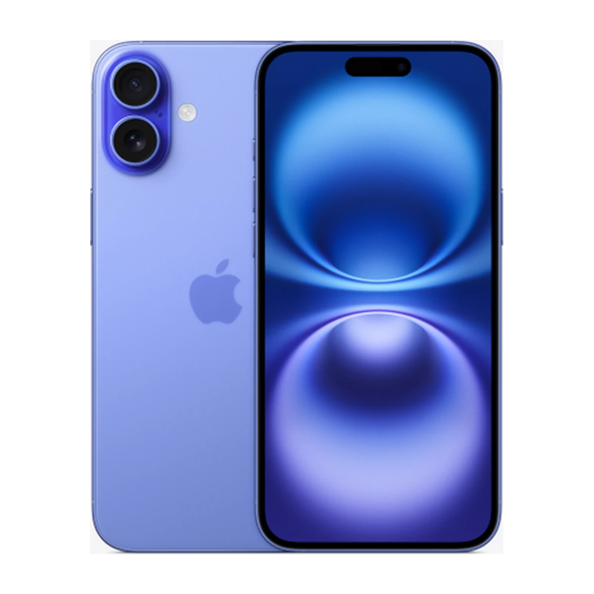 iPhone 16 Plus in Ultramarine, exact-finish product view
