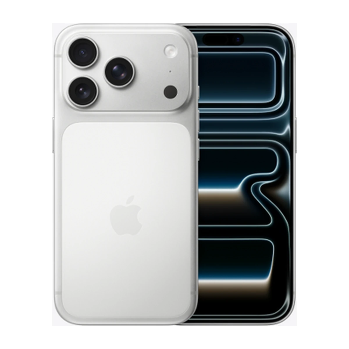 iPhone 17 Pro in Silver, exact-finish product view