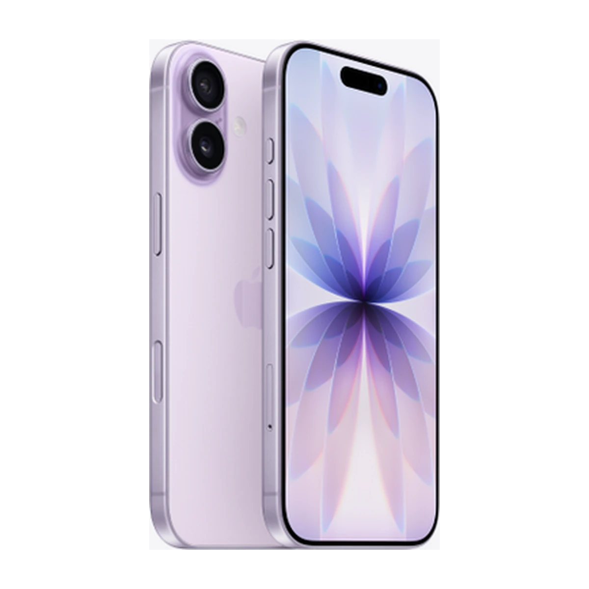 iPhone 17 in Lavender, exact-finish product view