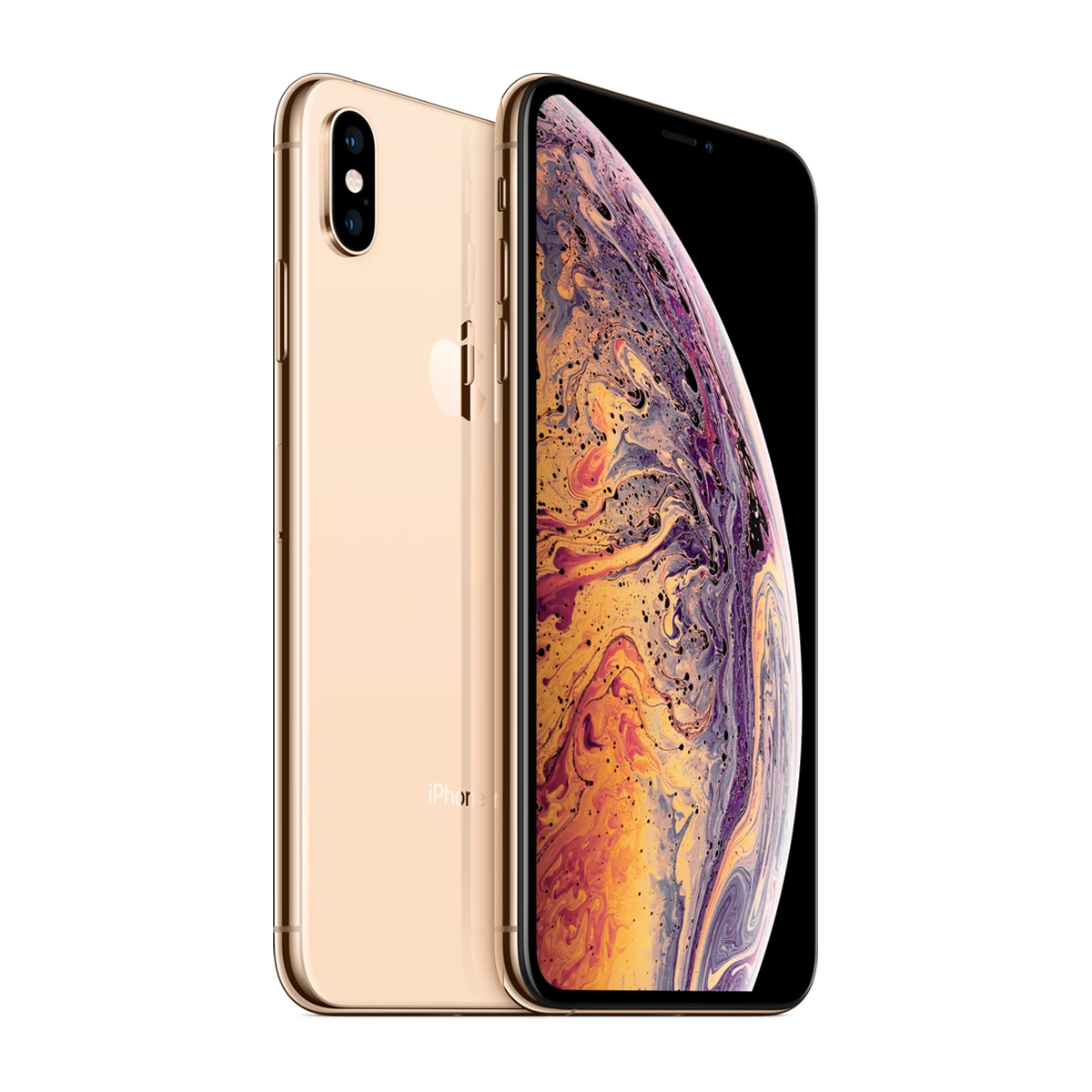 iPhone XS Max in Gold, exact-finish product view